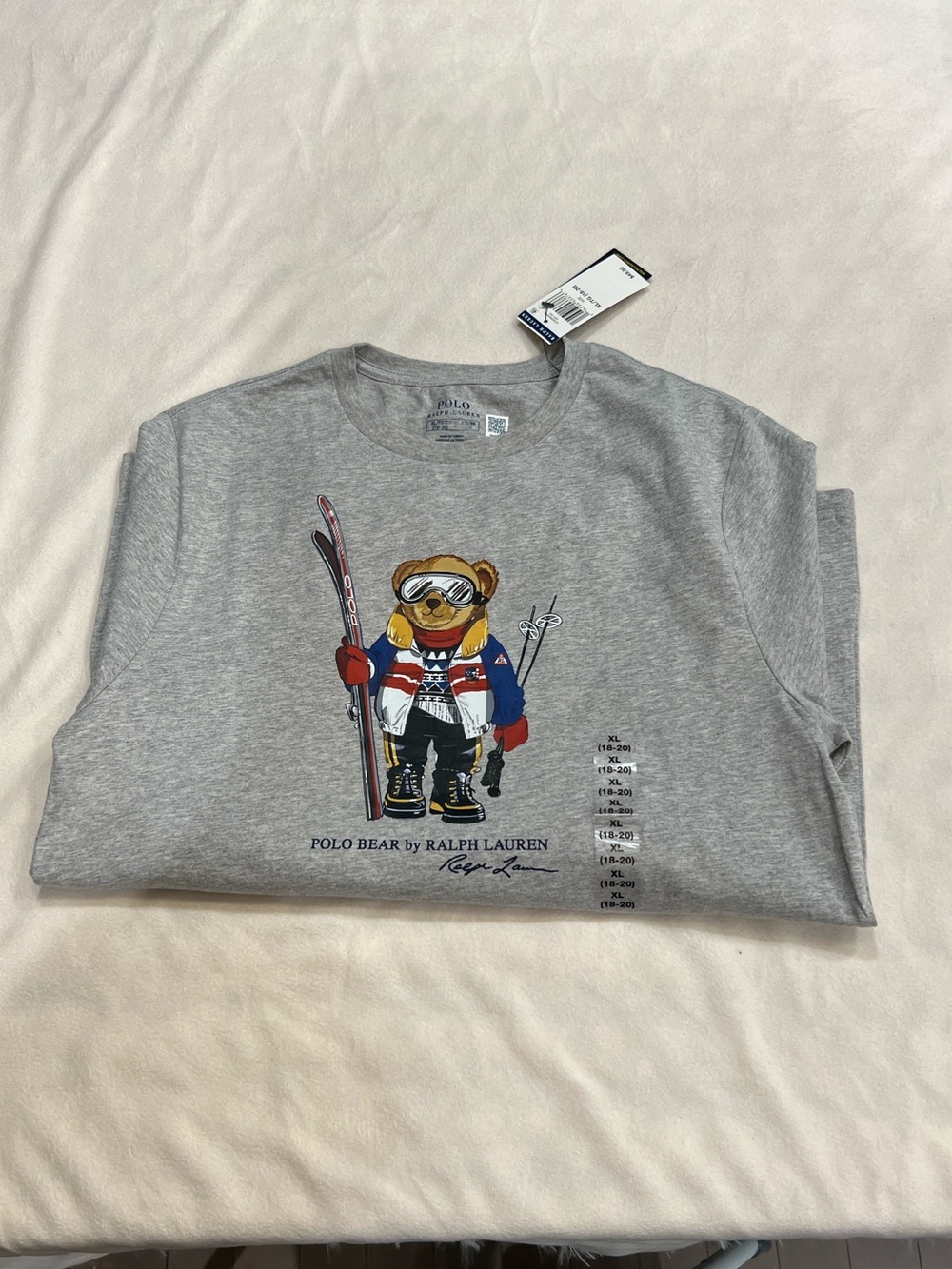 Polo Ralph Lauren Ski Polo Bear Long Sleeve Shirt XL (18-20)